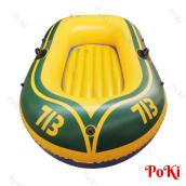 Thuyền phao Kayak 713 cho 2 người, thuyền bơm hơi đi câu cá gấp gọn tiện lợi, chất liệu cao cấp - POKI