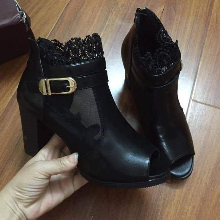 Giày Boot Cổ Lưới Hoa - MS:B421