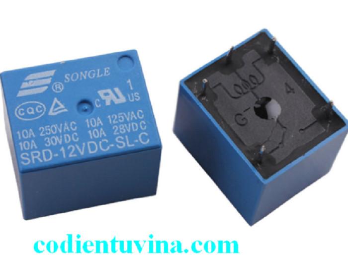 Relay 12v 10a 5chân srd-05vdc-sl-c