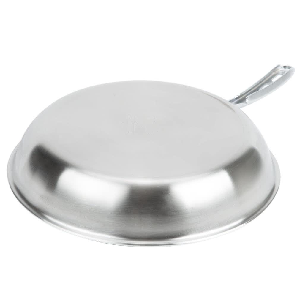 Chảo chống dính inox cao cấp Vollrath 69612 cấu tạo 3 lớp đường kính 30 cm - Xuất xứ Mỹ (Trắng)