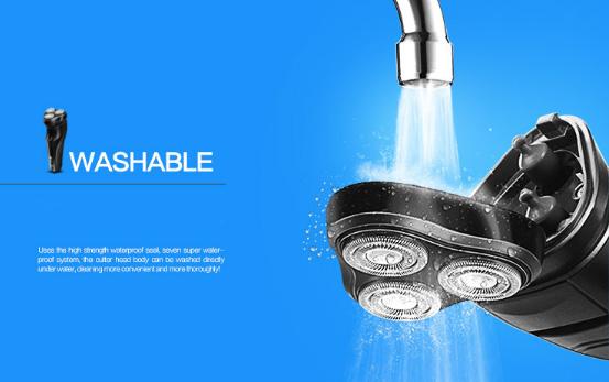Máy cạo râu 3 lưỡi Flyco FS370 chống nước (0402)