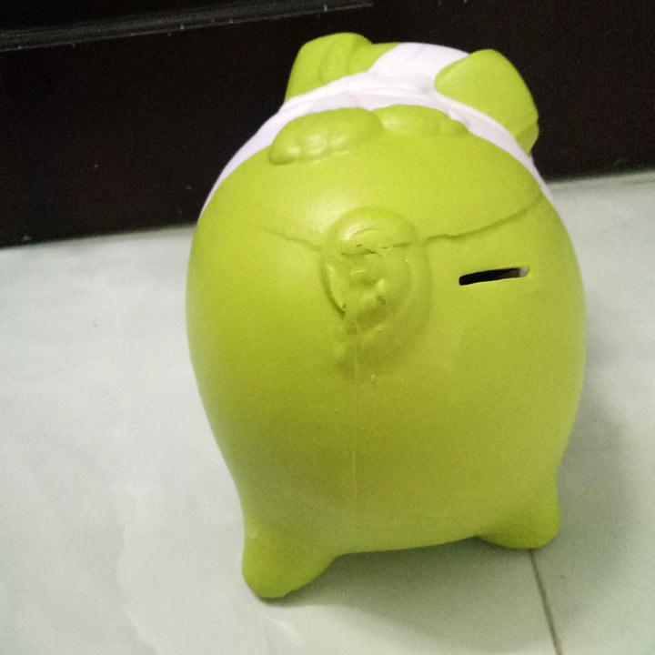 Quà tặng Heo Đất, Lợn Đất Tiết Kiệm 3D - size nhỏ dài 12cm