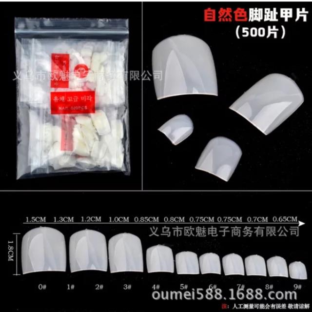 Bịch 500 cái móng chân giả