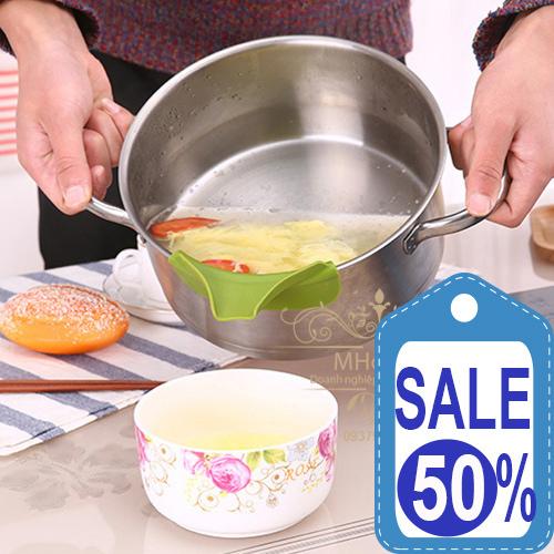 Rim Deflector Soup Liquid Silicone Anti-spill Drain Pans Round Diversion Mouth Kitchen Tools Cooking Tools