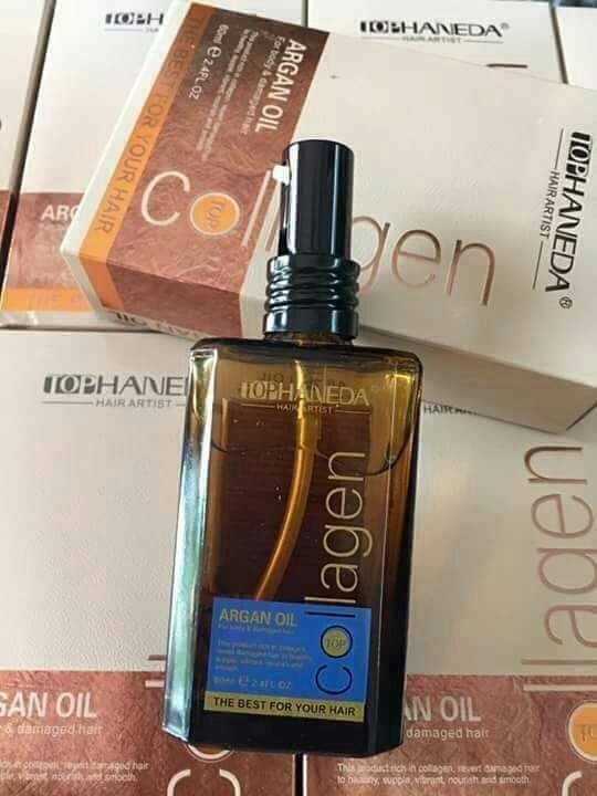 Tinh dầu dưỡng tóc Haneda Collagen Argan Oil