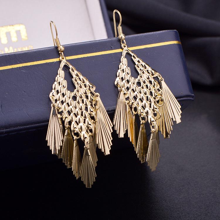 [HCM]BÔNG TAI DẠ HỘI THỜI TRANG (TUA LÁ) - B1102