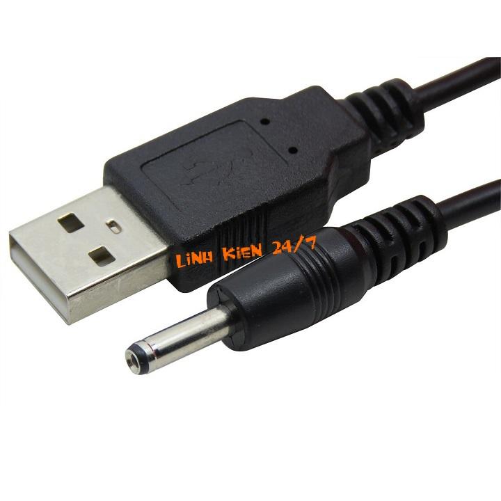 DÂY NGUỒN CỔNG USB RA ĐẦU DC 3.5X1.35MM