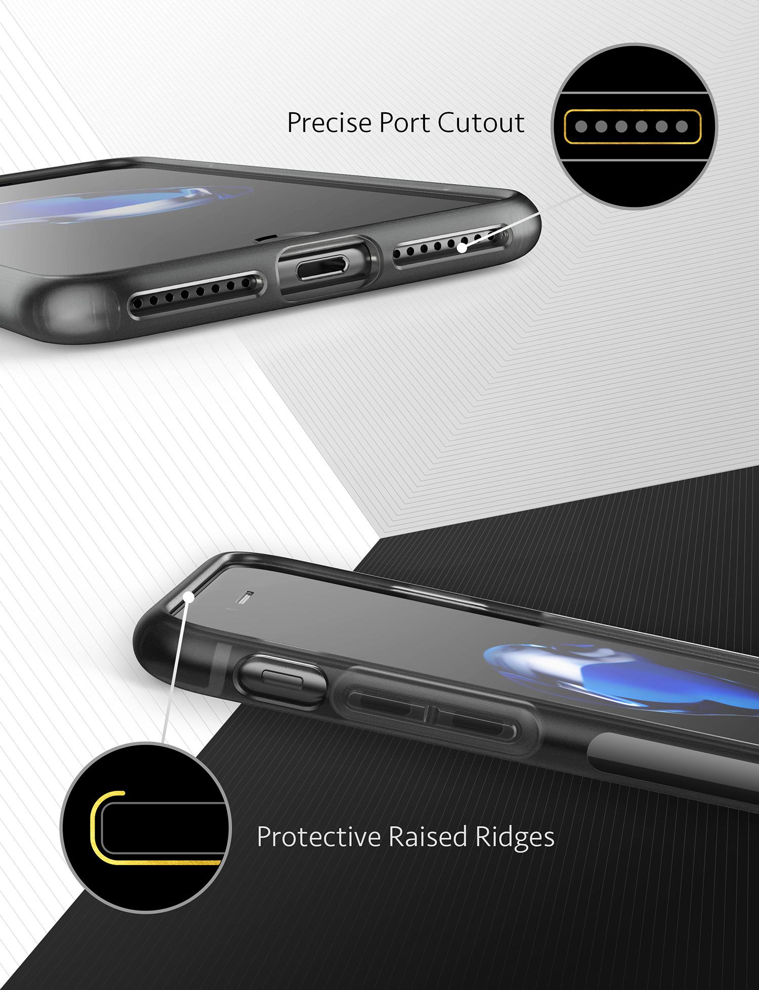 Ốp lưng Anker KARAPAX Touch cho iPhone 7 Plus/8 Plus - Black