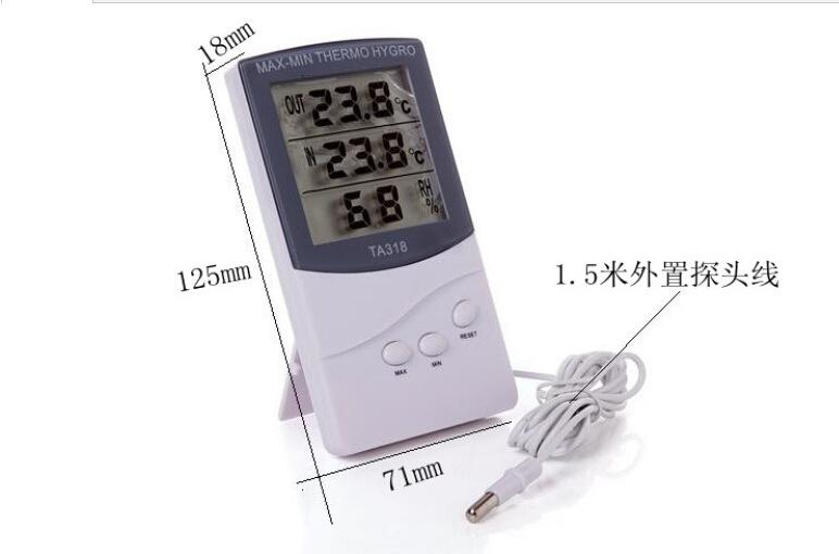 Máy đo độ ẩm, 2 cảm biến nhiệt độ tiện dụng