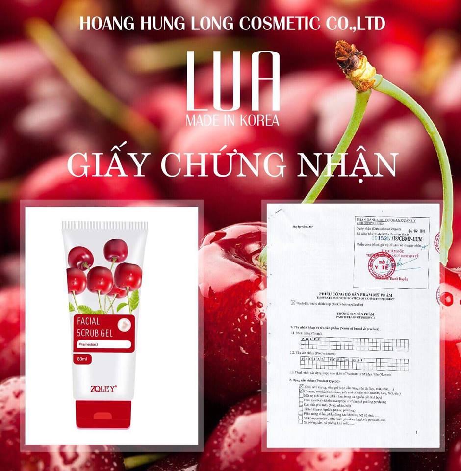 Hoạt chất tẩy tế bào chết da mặt Cherry Zoley