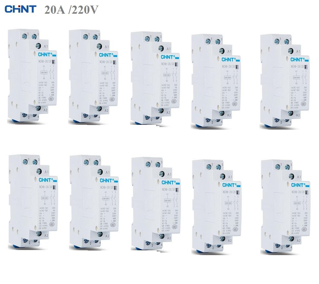 10 khởi động từ contactor chint 20a/220v