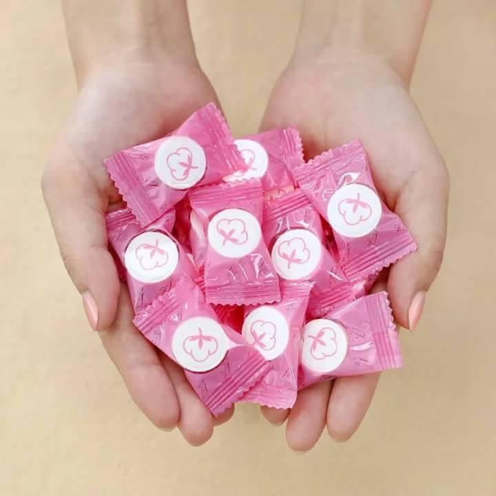 Khăn giấy nén cao cấp dạng viên kẹo 50 viên