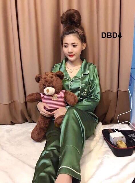 Đồ Bộ Nữ Dài Chất Phi Bóng Mặc Nhà, Đi Ngủ Sang Trọng