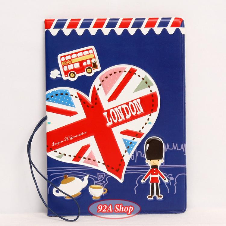 Vỏ hộ chiếu Passport london 3D