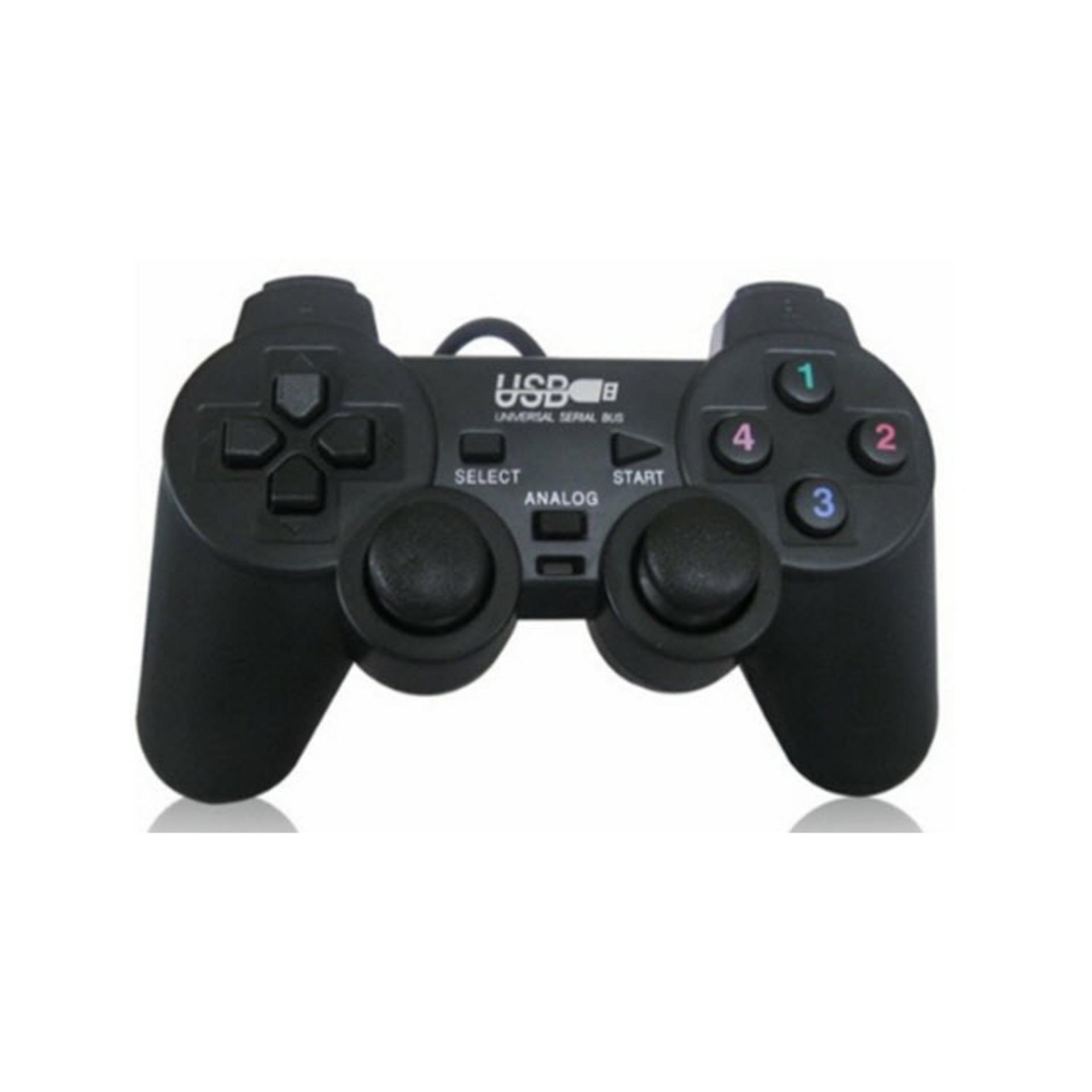 Tay cầm chơi game có dây đơn rung (Đen)