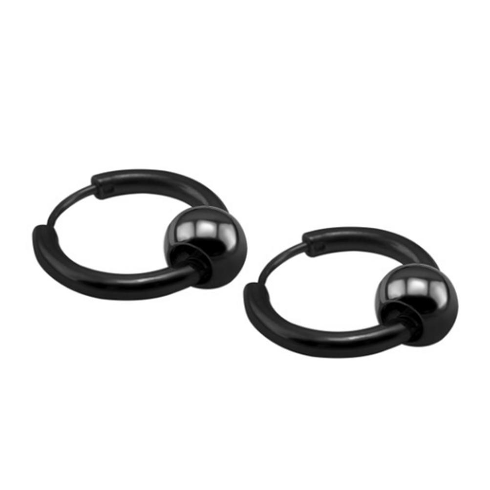 [FREESHIP MAX 15K][HCM]Bộ 2 bông tai Hàn Quốc 14mm BT266 (Màu Đen)
