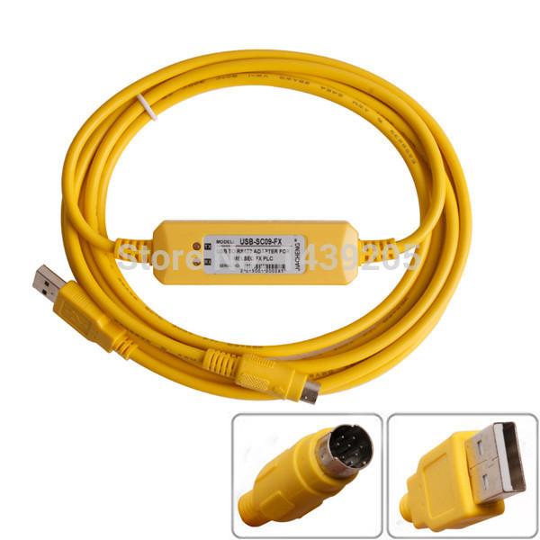 Cáp Lập Trình PLC Usb Sc09 Fx Cho Plc Mitsubishi Fx1s fx1n Fx3u,Fx3g...