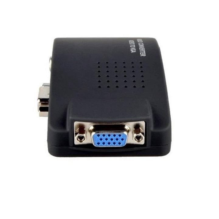 Bộ chuyển đổi tín hiệu AV sang VGA (Đen)