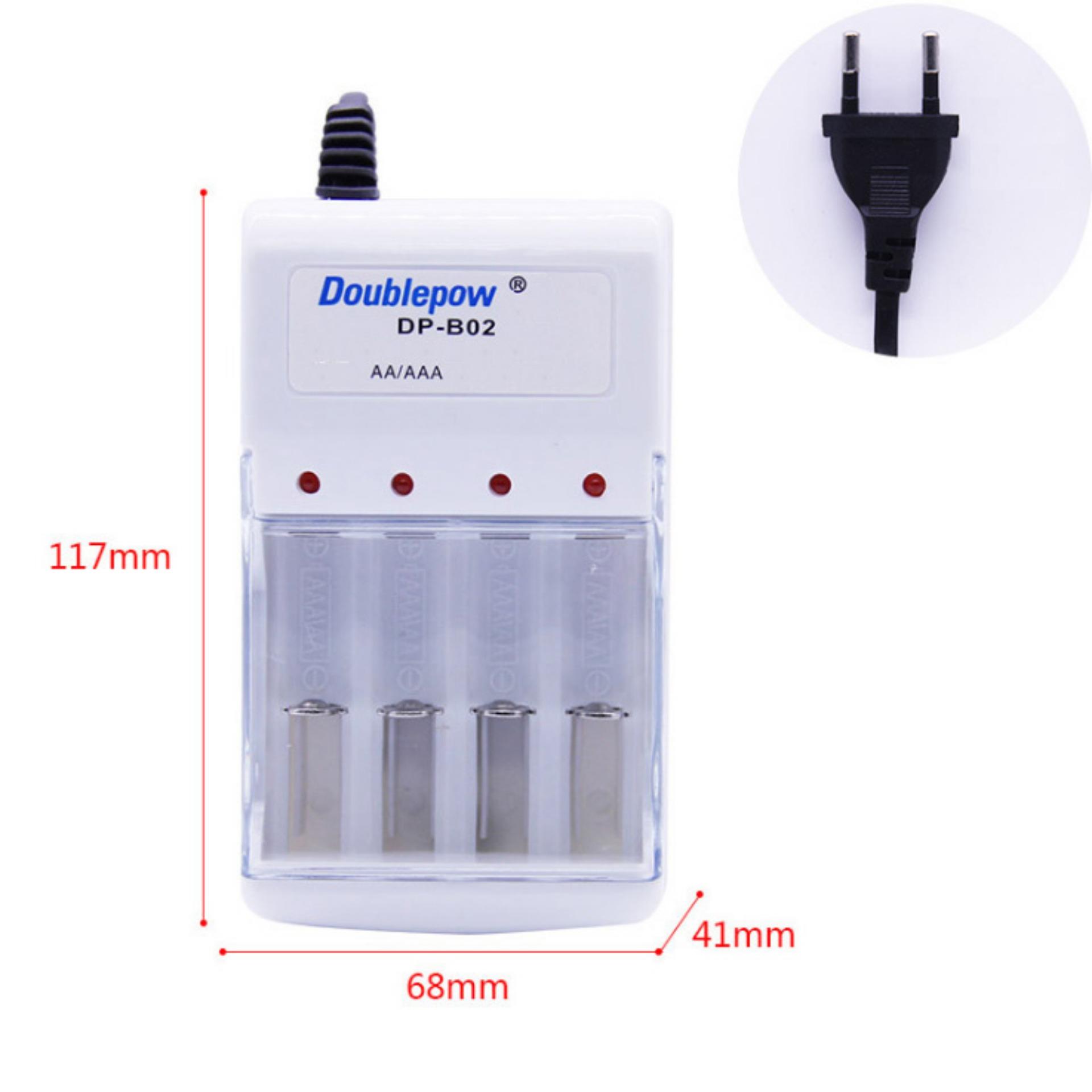 Bộ sạc pin tiểu AA, AAA Doublepow DP-B02 - hàng nhập khẩu