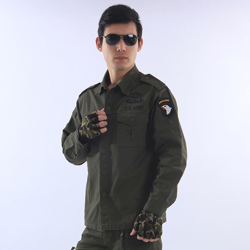 Áo Kaki lính Mỹ Phong cách lính