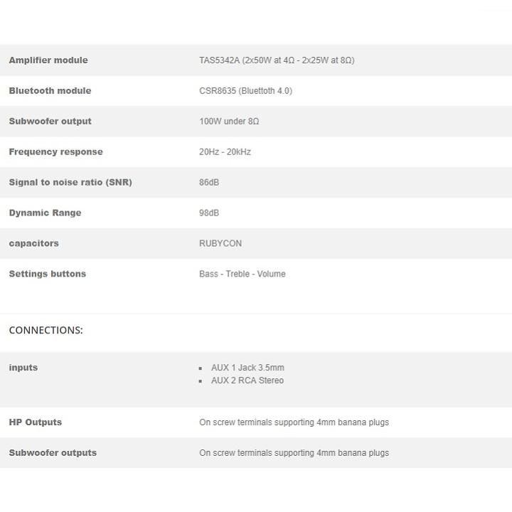 FX-Audio Công Suất Cao 2.1 Bluetooth 4.0