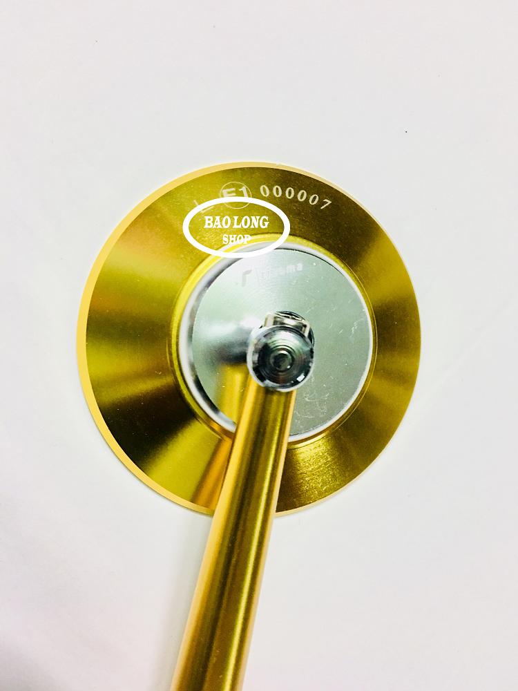 Bộ 2 kính chiếu hậu xe máy Rizoma Tròn (màu Vàng)