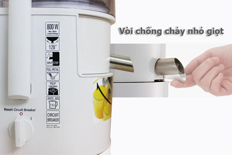 Máy ép trái cây Panasonic MJ-SJ01 1.5L (Trắng) - Hàng nhập khẩu