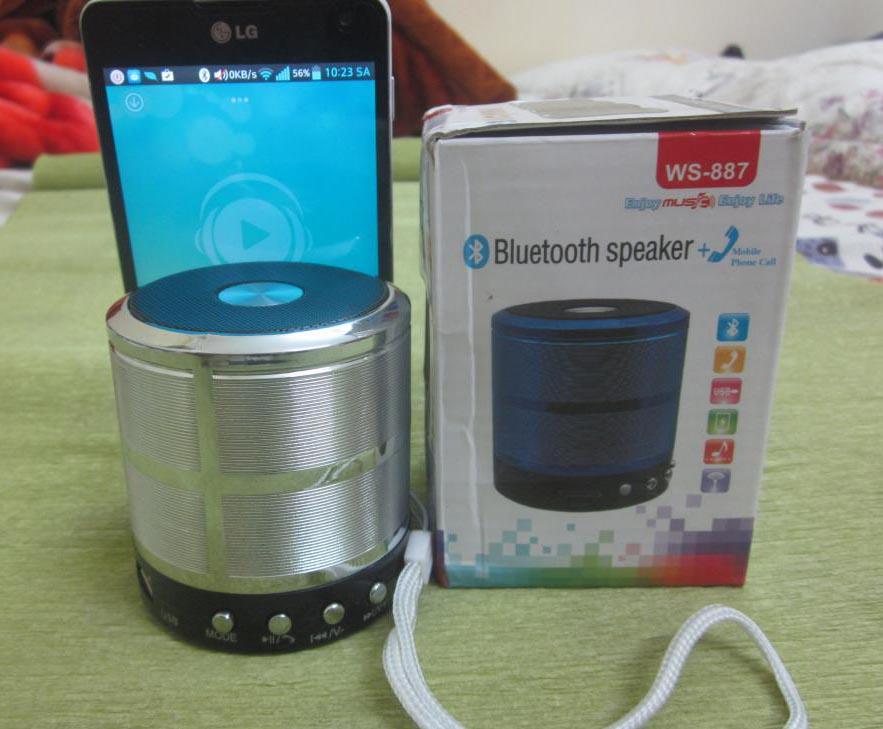 Loa Bluetooth WS-887 ( màu ngẫu nhiên )