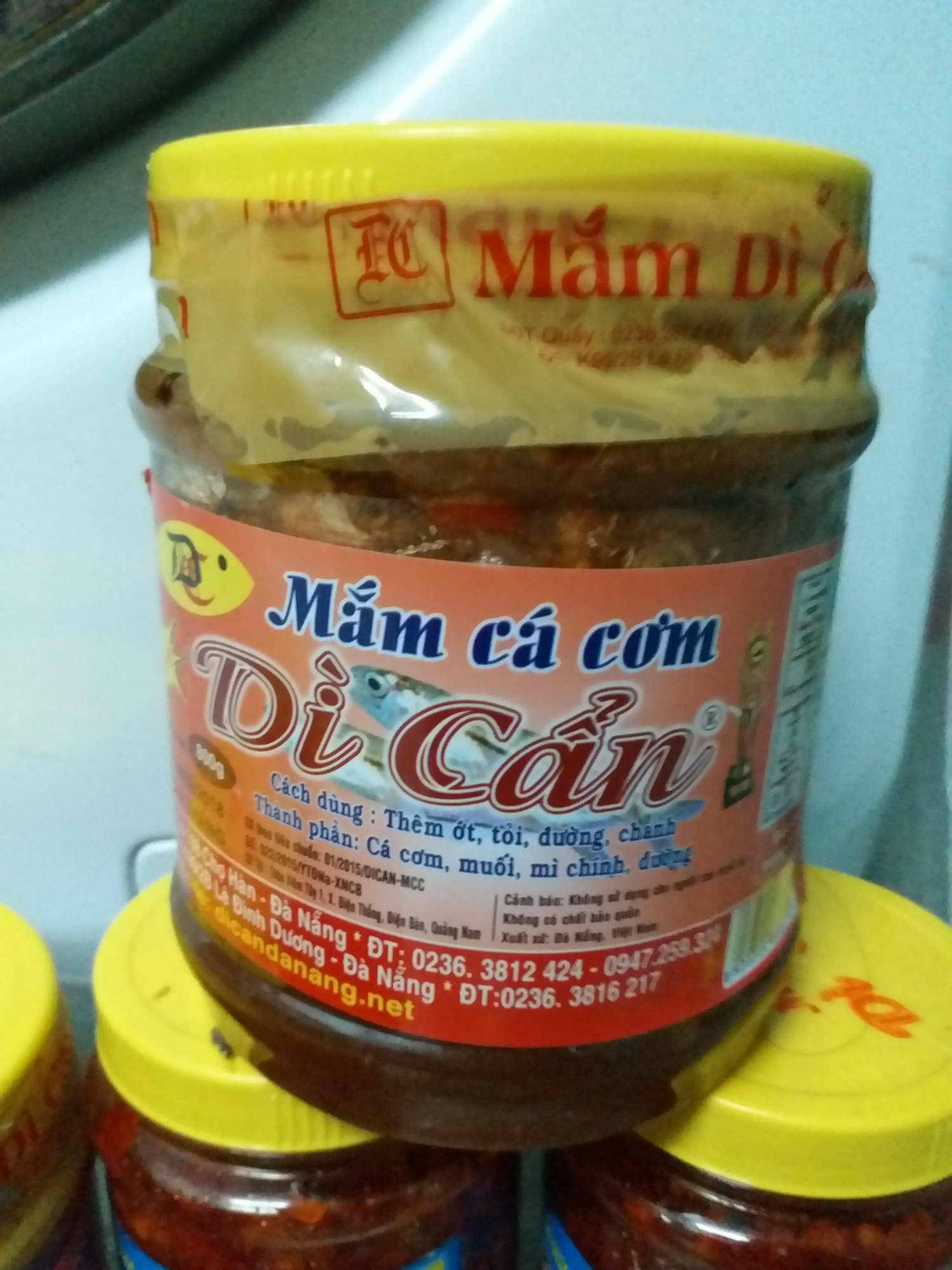 Mắm cá cơm Dì cẩn Đà Nẵng chợ Hàn hủ 800mg