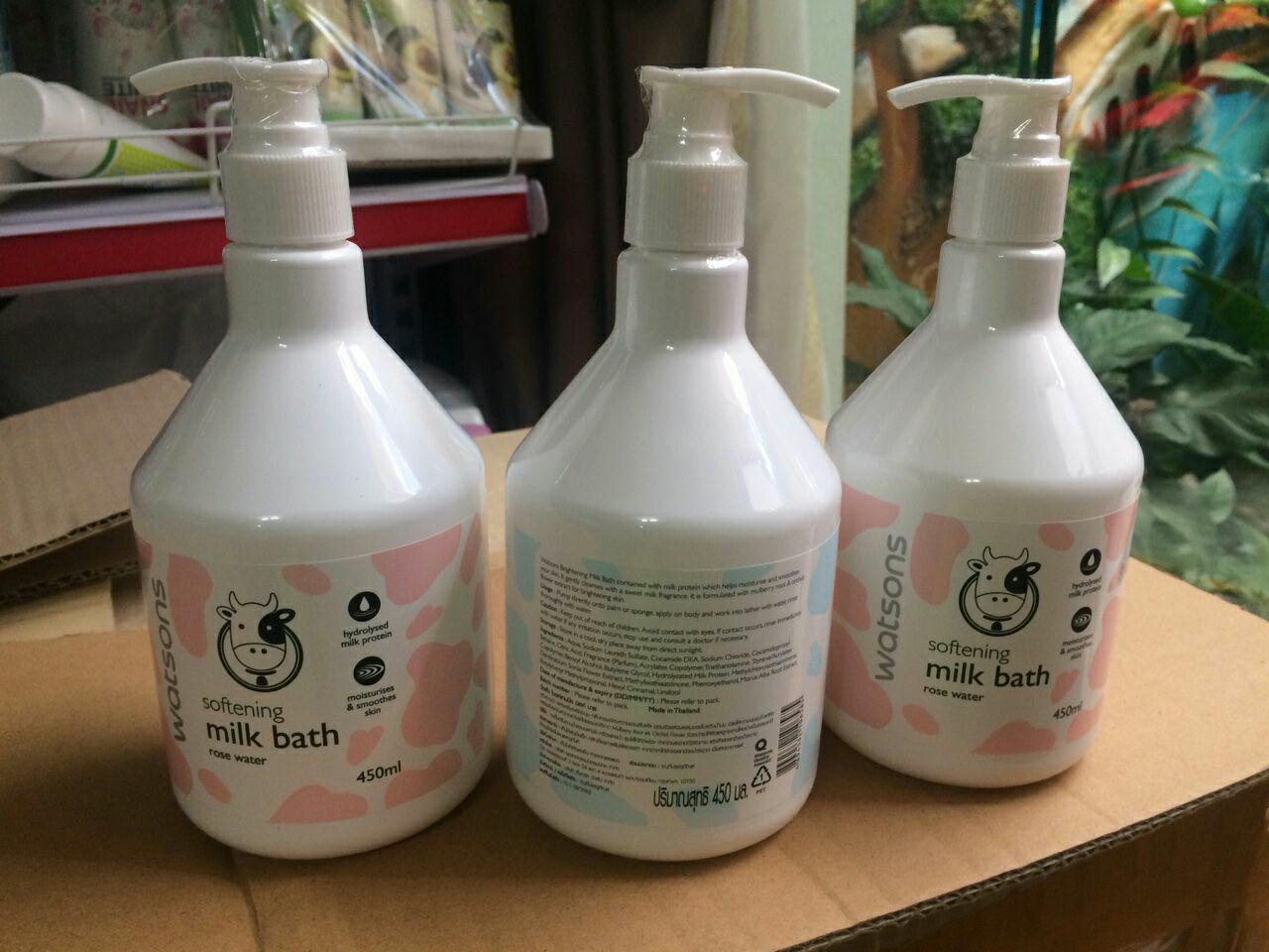 Sữa tắm Watsons Milk Bath 450ml Thái Lan