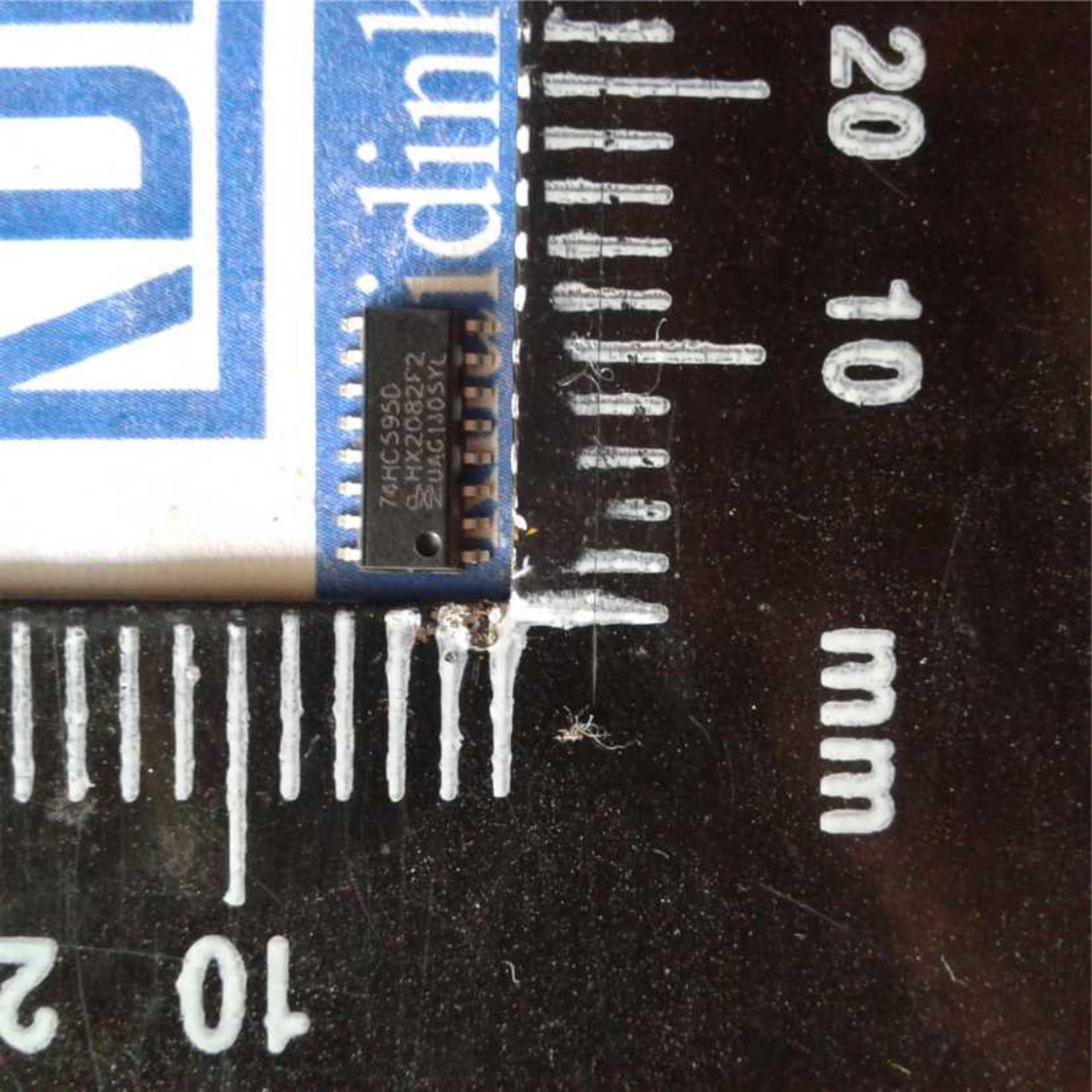 10 con 74hc595d 74hc595 sn74hc595 smd sop-16 kde0067