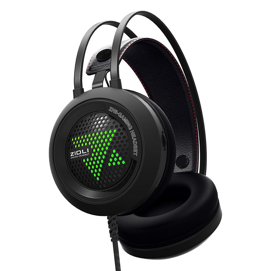 Tai nghe gaming Zidli ZH6 LED Jack 3.5mm (đen)