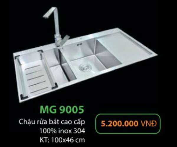 Chậu rửa bát cao cấp inox MG9005