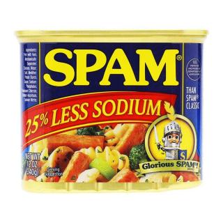 Thịt hộp spam 25% less sodium 340g the usa - ảnh sản phẩm 1