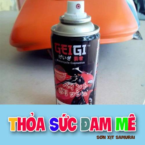 Chai xịt bóng xe máy GEIGI CM05 samurai
