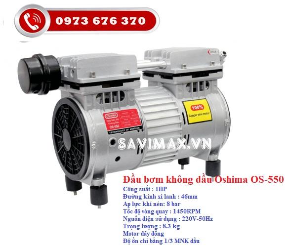 Đầu máy nén khí không bình Oshima OS-550