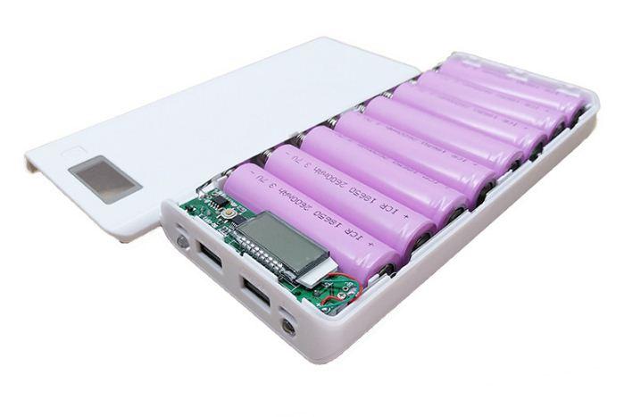 Hộp đựng pin dự phòng 8 khe pin đa năng