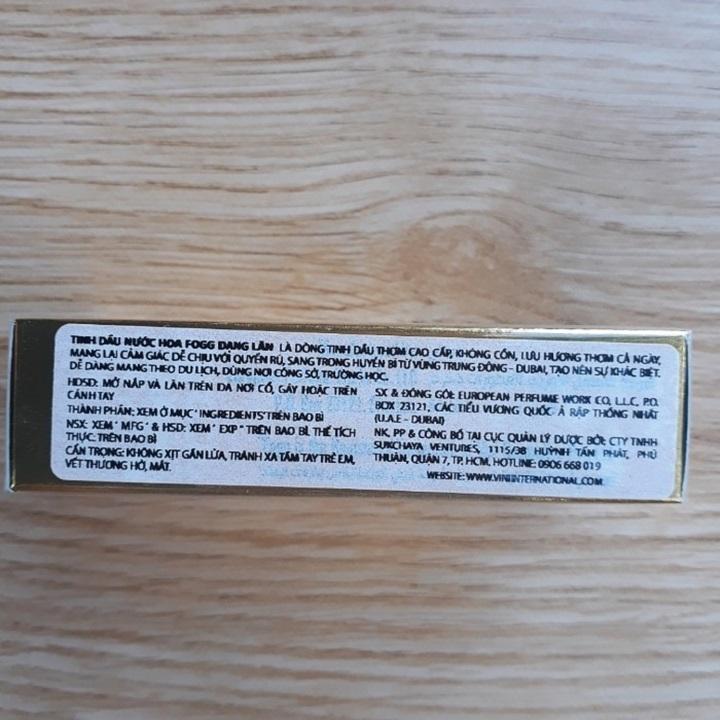 TINH DẦU NƯỚC HOA FOGG SULTAN DẠNG LĂN 10 ML