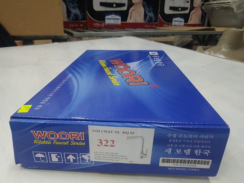 Vòi bếp nóng lạnh cao cấp nhập khẩu Hàn Quốc WOORI wr322