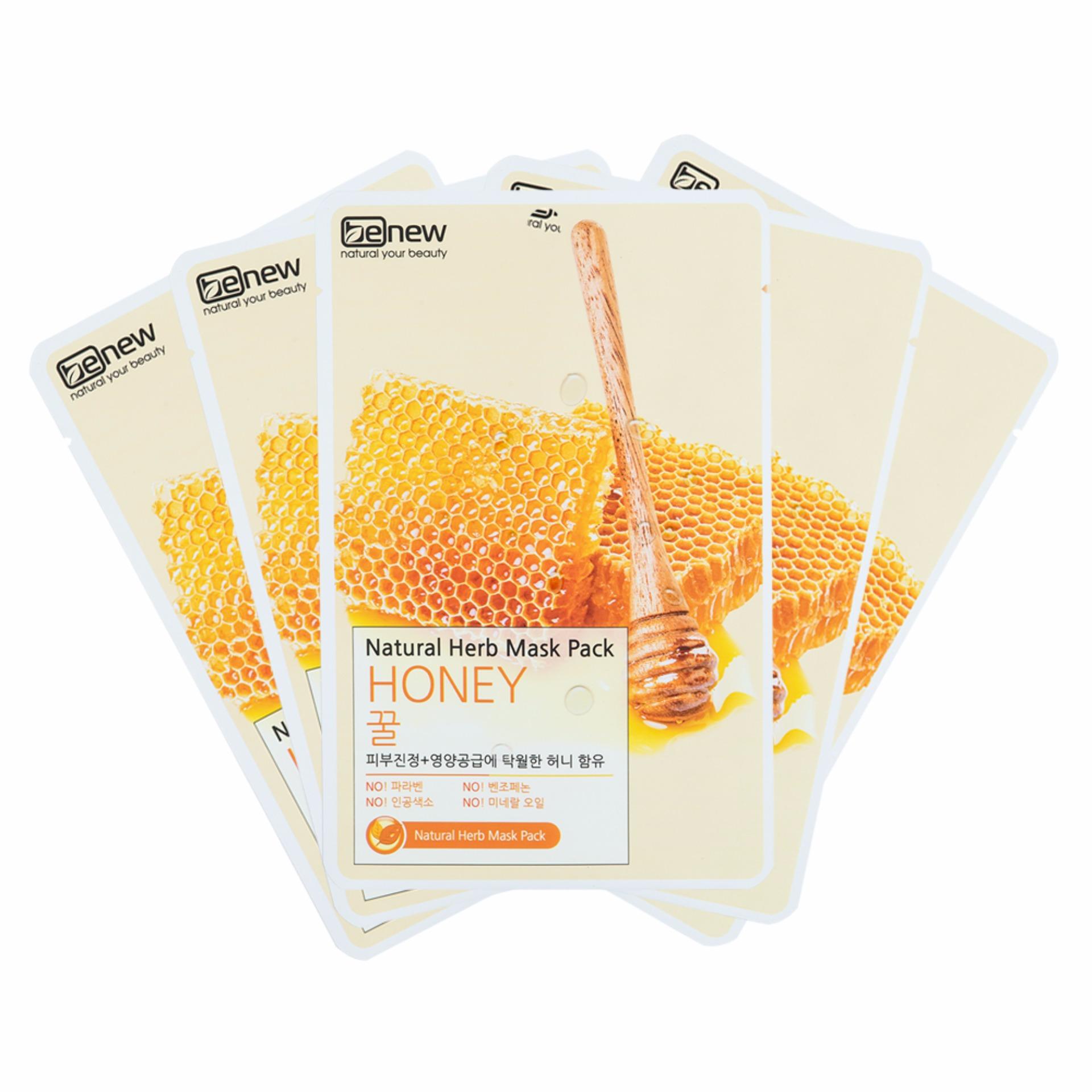 Bộ 10 miếng Đắp mặt nạ BENEW NATURAL HERB MASK PACK - HONEY