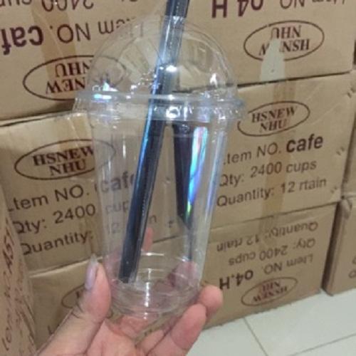 200 Cốc nắp cầu, cốc đựng trà sữa 500ml
