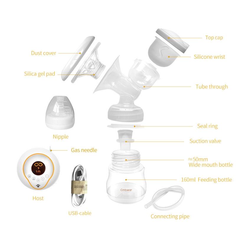 [ Tặng 20 túi trữ sữa ]Máy hút sữa điện đôi Cmbear ZRX-0706