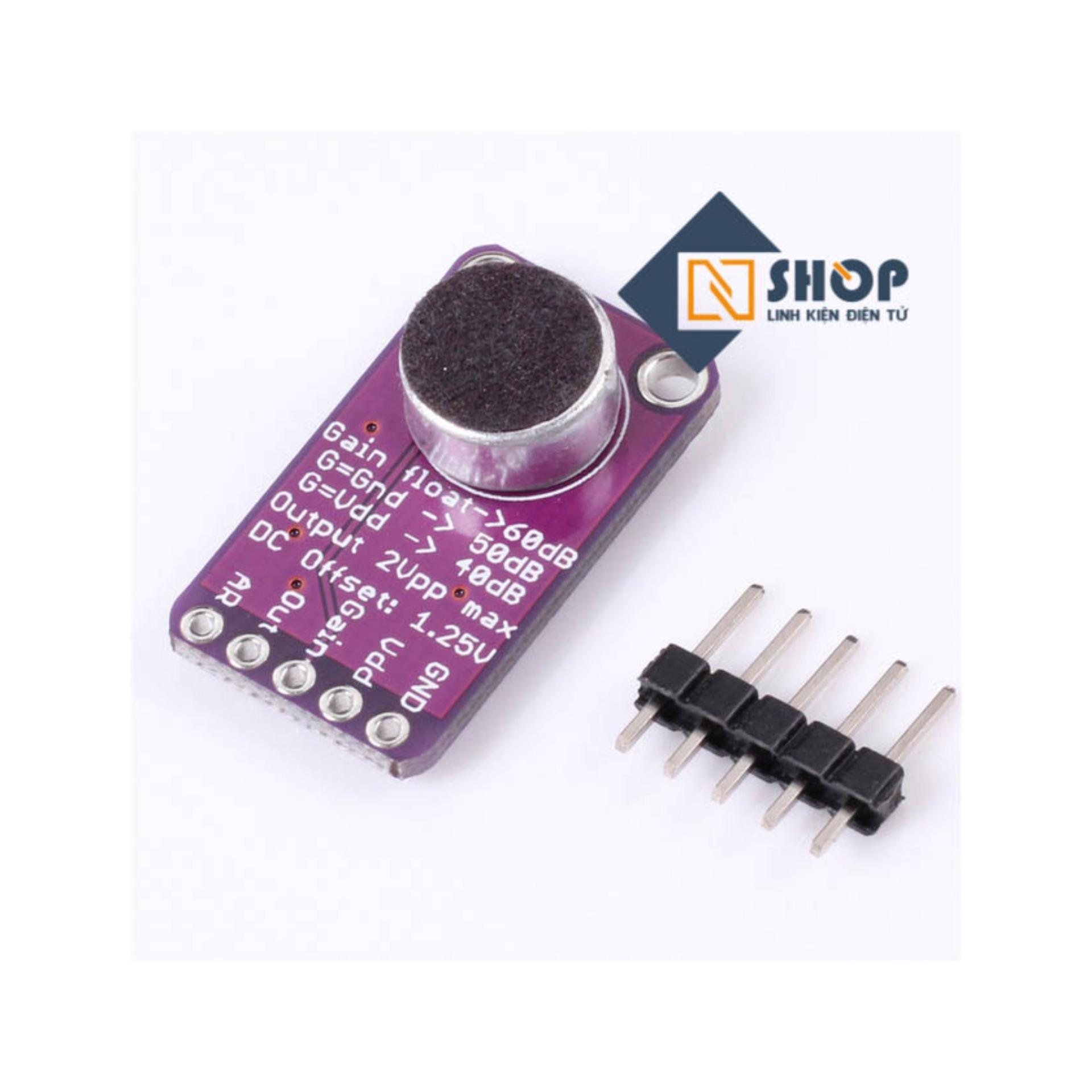 Cảm Biến Âm Thanh MAX9814 Tích Hợp AGC