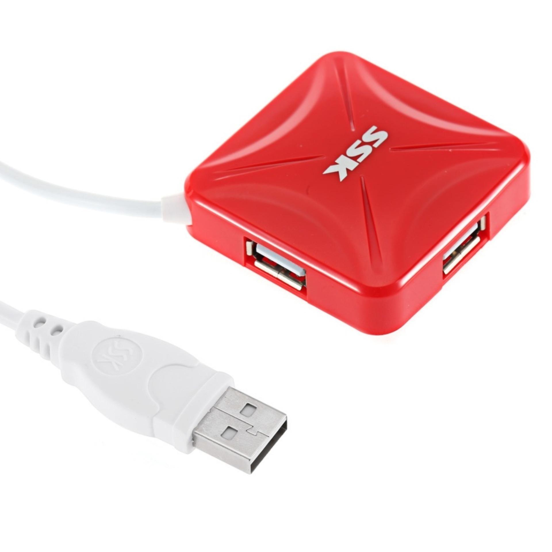 Bộ chia USB 4 cổng SSK SHU027 Xanh