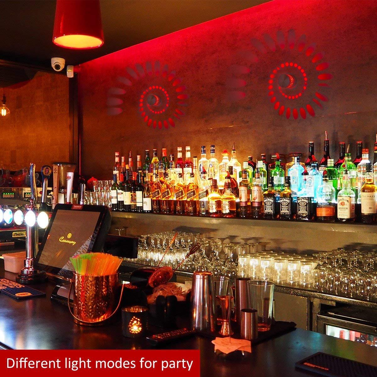Đèn trang trí xoắn ốc nhiều màu-3W- Điều khiển từ xa, chọn màu theo sở thích cho quán coffe- karaoke- quầy bar- hành lang- trang trí tường nhà