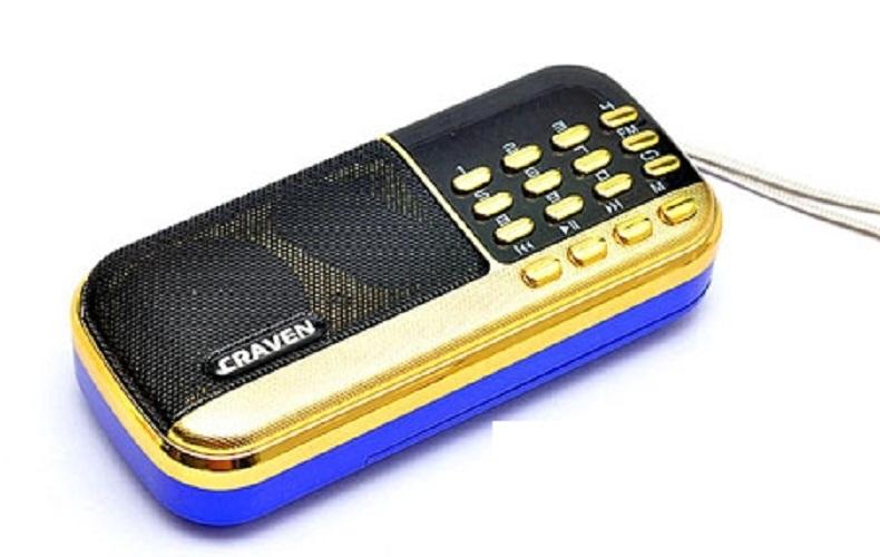 Loa nghe nhạc thẻ nhớ usb đài FM Craven CR-836 2 pin siêu bền