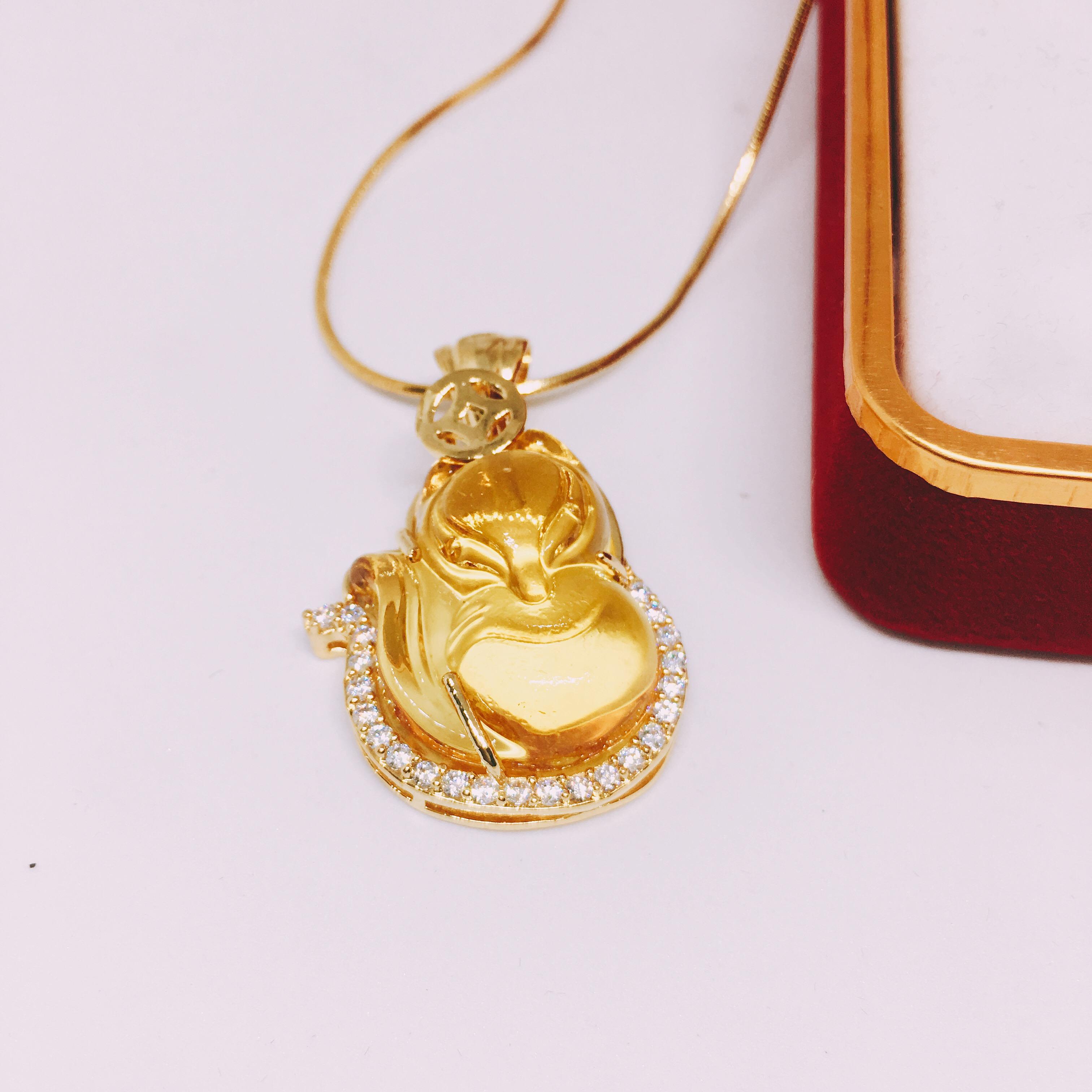 Dây chuyền nữ mặt hồ ly ( Hồ ly vàng)