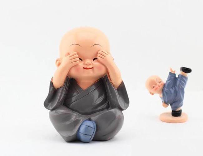Bộ tượng chú tiểu tứ không (gồm 4 chú tiểu)