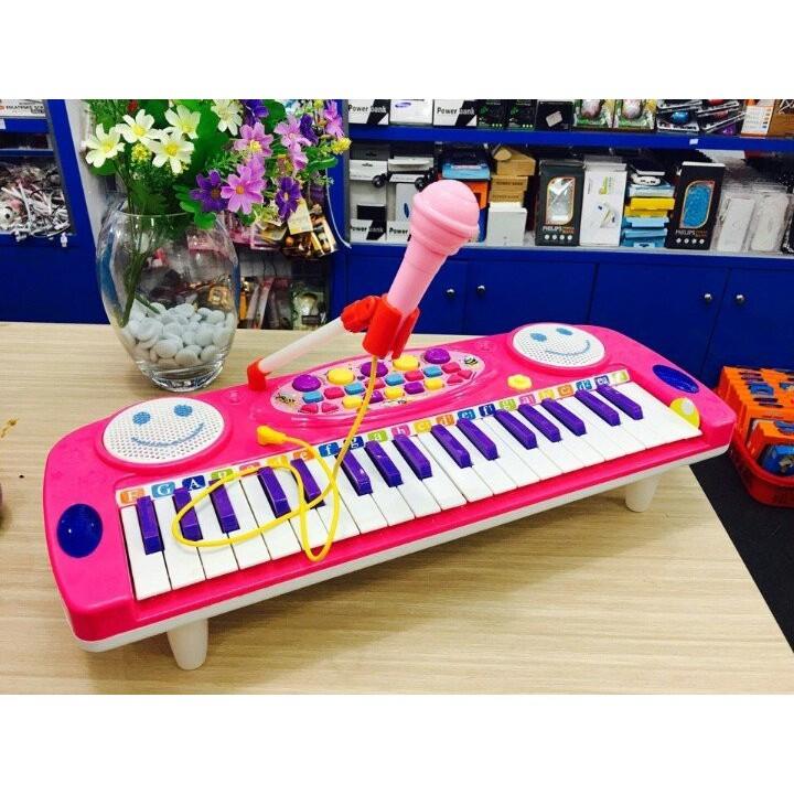 ĐÀN ORGAN ĐIỆN TỬ KÈM MICRO CHO BÉ( Màu xanh)
