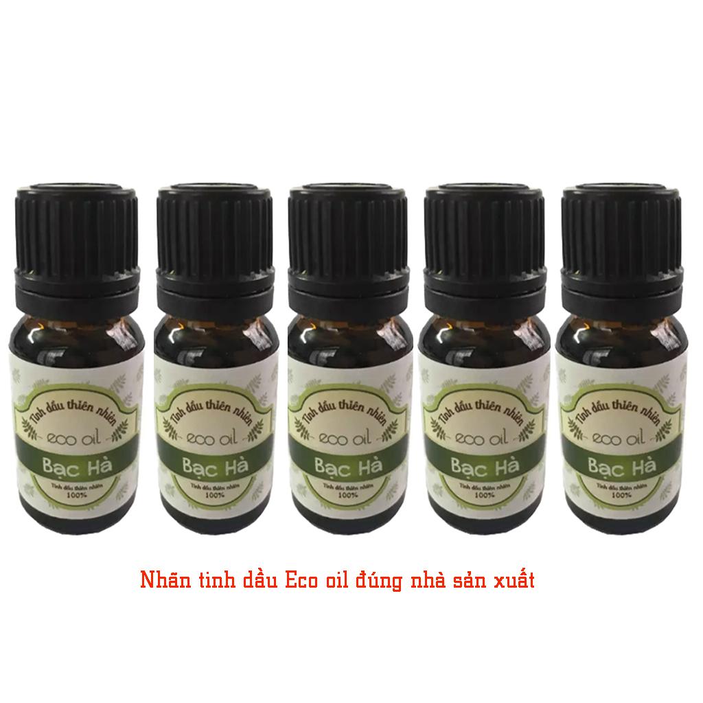 Combo 5 chai tinh dầu bạc hà Eco oil 10ml